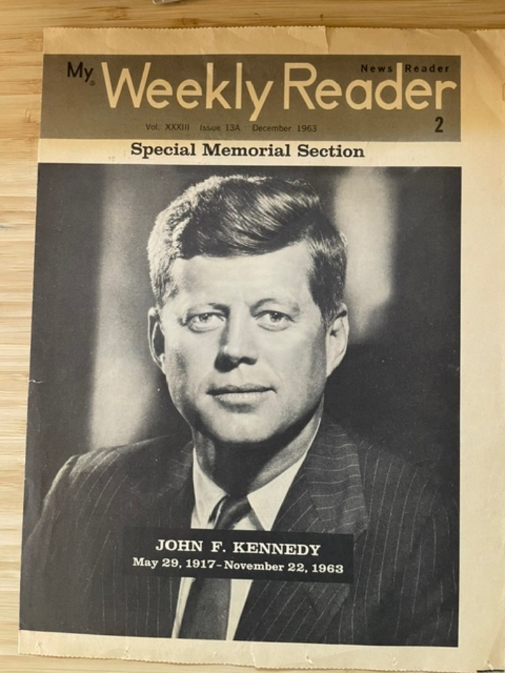 Weekly Reader-Kennedy 1963 - Picture 1 of 2